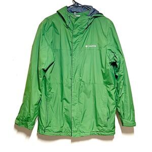 Columbia Mens Green Interchange Shell Water Resistant Jacket Sz M